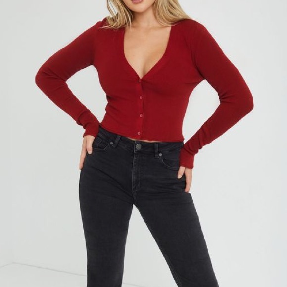 BNWT Garage Kendra cardigan with rolled hem - Picture 3 of 3